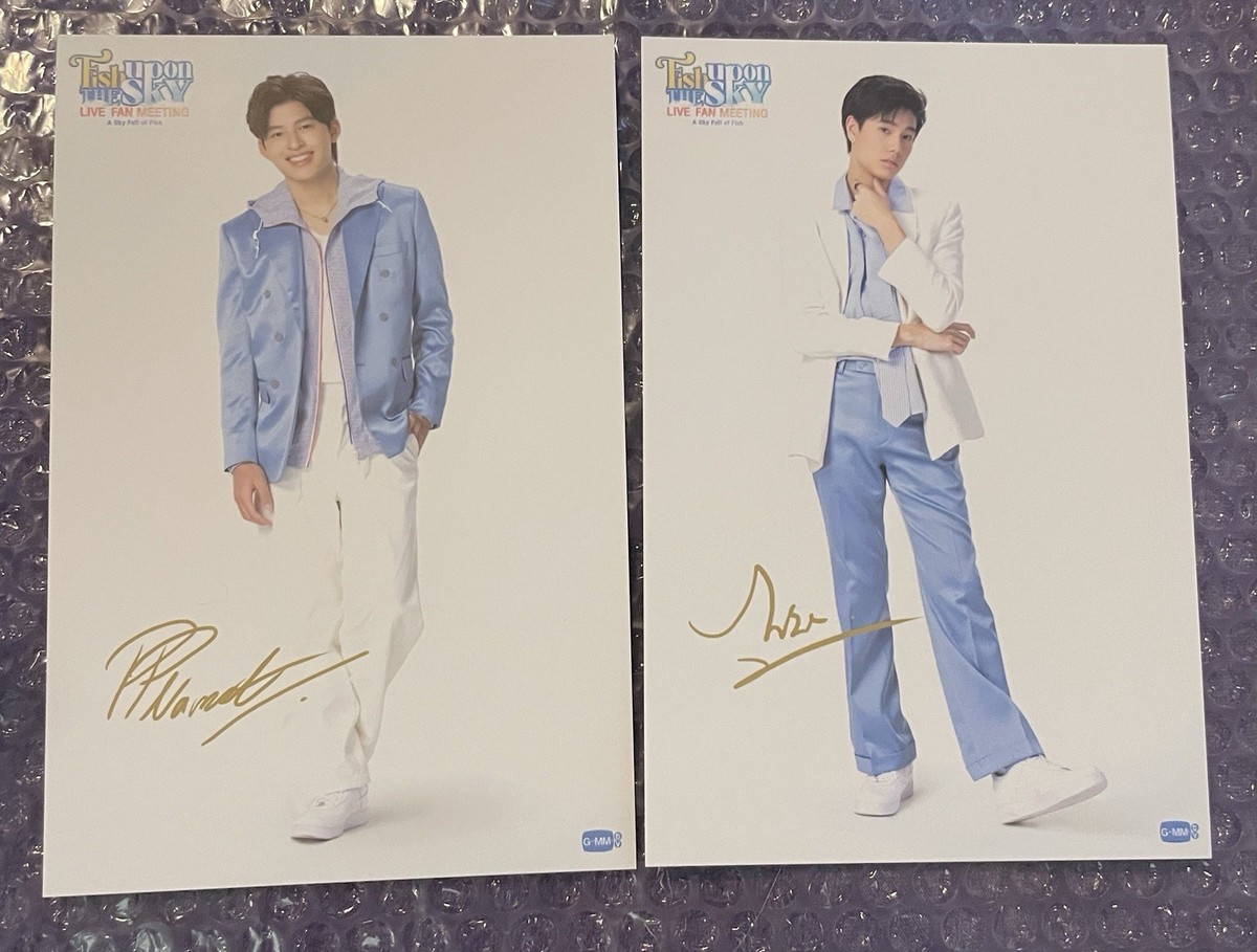 GMMTV FISH UPON THE SKY SIGNED AUTOGRAPHED POSTCARD SET