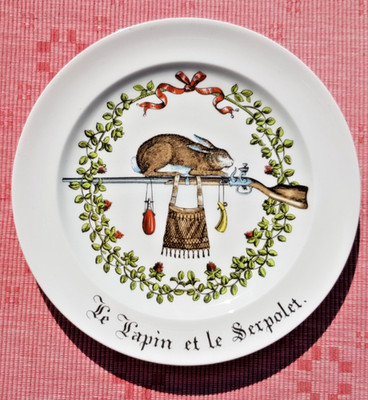 Porcelaine d'Auteuil Paris - Chambord - Kuchenteller Le Lapin 18,2 cm