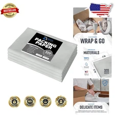 Moving Wrap Paper 320 Sheets 10lb 27"x17" Neutral Color Protect Fragile Items
