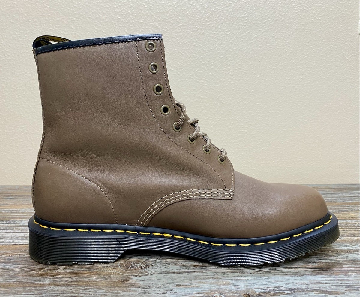 Dr. Martens 1460 Artimus Brown Smooth Leather Lace Up Boots Men's