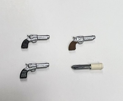 Gabriel Lone Ranger &Tonto Gun &Knife Set For 3 3/4 Figures One Set Of Each!