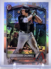 2025 Bowman Retro Logo Pattern Foil AND Paisley 68/ 125 of Slade Caldwell #BP-21