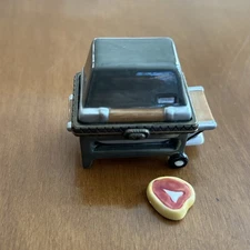 Gas Grill PHB Porcelain Hinged Trinket Box Midwest of Cannon Falls 