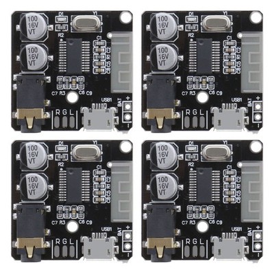 ECSiNG 4Pcs MP3 Audio Bluetooth 5.0 Receiver Board Car Speaker Audio...