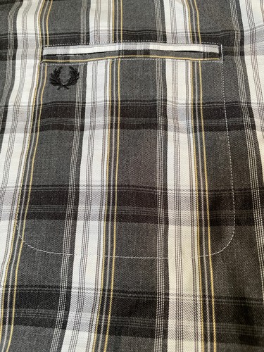 Premium Retro Look Mens FRED PERRY LS CHECK SHIRT Lumberjack Look Cotton Top L - Picture 5 of 12