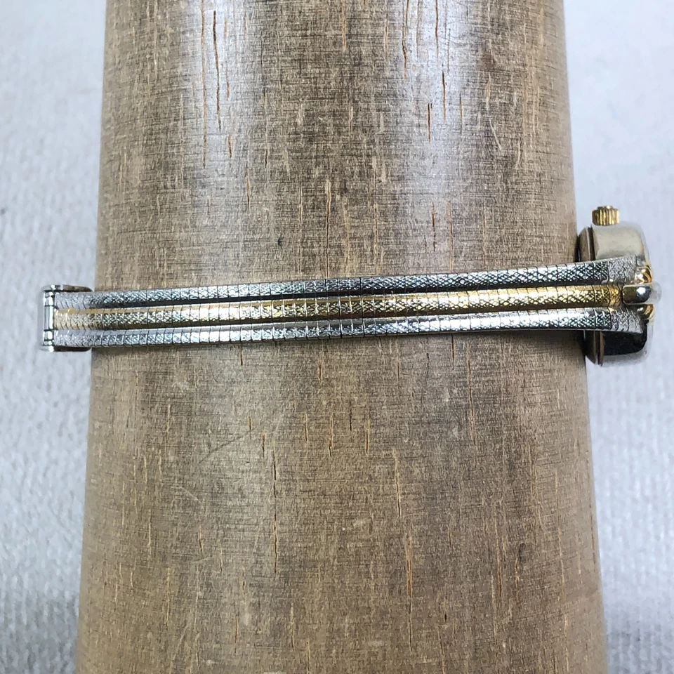 Westclox Mujer LTX168 Vestido Dos Tonos Ovalado Cuarzo Analógico 17mm Reloj 7" Foto 3 de 4