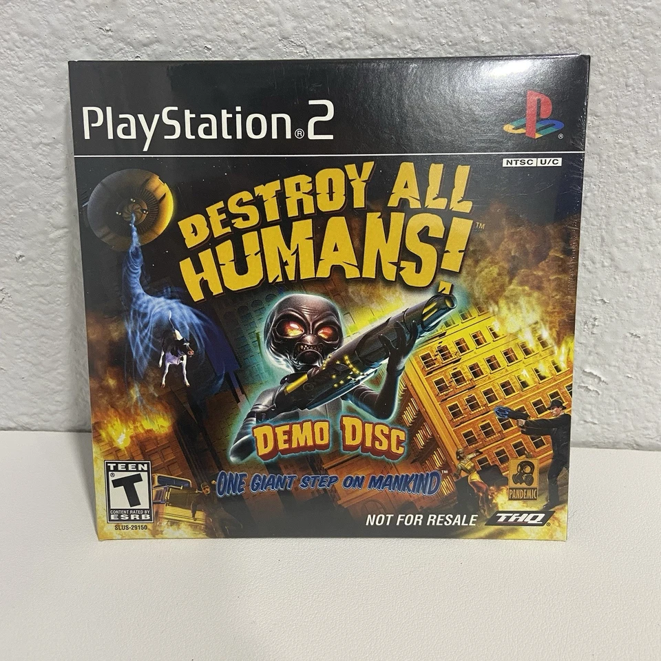 Destroy All Humans Playstation 2 Demo Disc PS2 Brand New Factory Sealed - Image 2 of 4