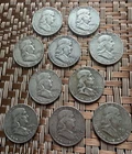 $5 Face Value 10x Ben Franklin 90% Silver Half Dollars – $5 face value  3.617 oz