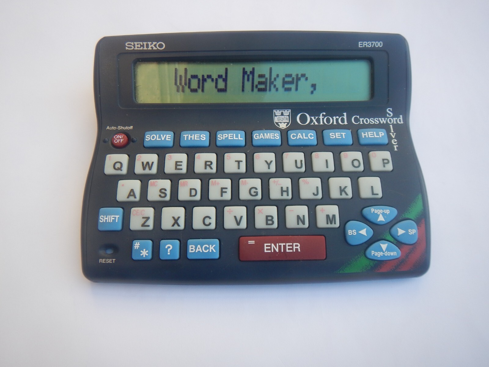 Seiko ER3700 Oxford Crossword Solver Spellchecker & Thesaurus Excellent