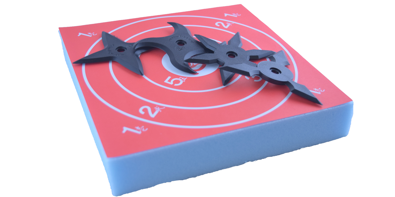 Ninja Rubber Throwing Star Foam Target Board (Shuriken NOT Included) eBay