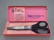 Griffon Vintage Tru-Pink Pinking Shears Made in USA w/ box and Instructions