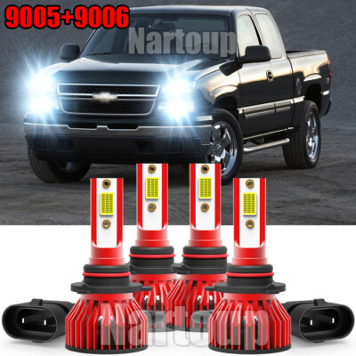 Led Headlight 6500K Bulbs For Chevy Silverado 1999-2006 - 9005/HB3 - Foto 2
