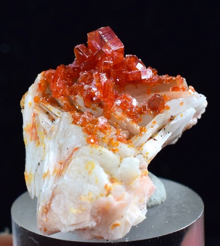 2.4cm CRISTAL VANADINITA BARITA MIBLADEN MAROCCO MINIATURA MUESTRA MINERAL WB08 - Imagen 4 de 6