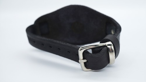 WW2 Black Leather Strap Band Wristband for 1MChZ Kirovskie Watch Military WWII - Picture 7 of 11