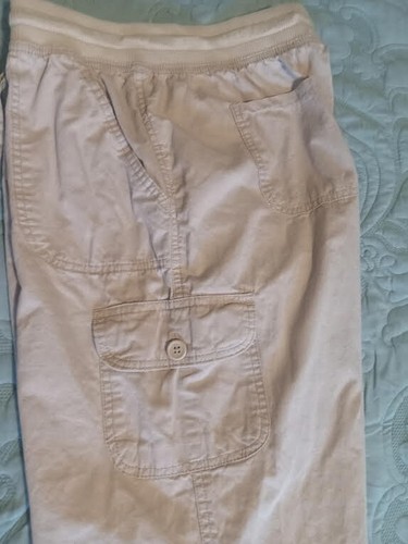 NATURAL KHAKI CAPRIS PANTS - Convertible Length - SIZE 12W - Picture 2 of 7