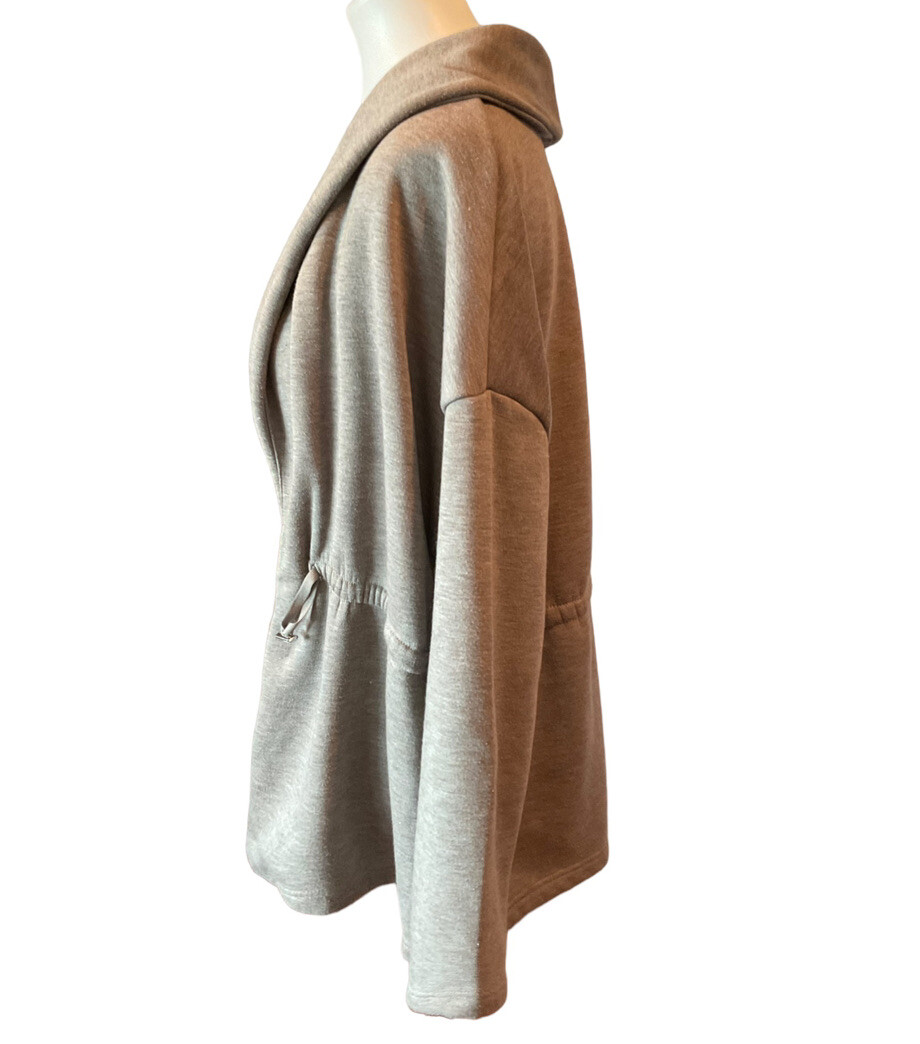 Fabletics Sage Open Jacket Coat Drawstring Sz L - image 4