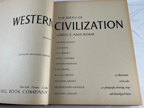 The Birth of Western Civilization Greece and Rome, George Huxley 1964 Hardcover - Picture 8 of 12