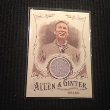 2016 TOPPS ALLEN GINTER MIKE BREED *GAME USED GRAY JERSEY RELIC B*