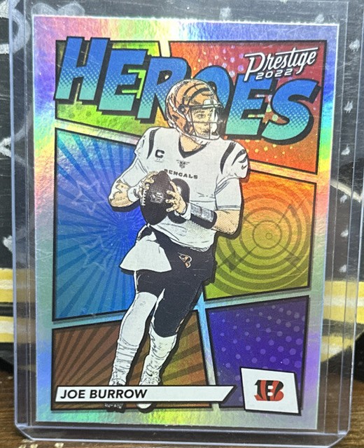 2022 Panini Prestige Heroes Xtra Points Blue H2 Joe Burrow /299 for