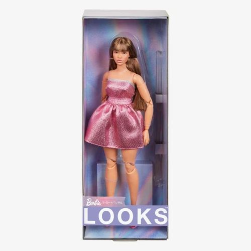 Barbie Signature Looks # 24 Doll Long Brown Hair Brand New FREE DELIVERY