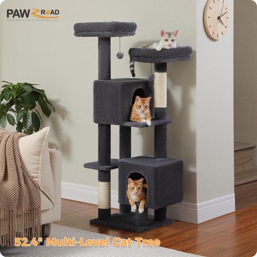 PAWZ Road Cat Tree Tower Condo Scratching Post Scratcher House for Large Cats - Picture 2 of 42