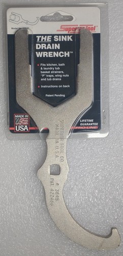 Herramienta Superior Llave de Drenaje de Fregadero Universal Multiusos EE. UU. 03845