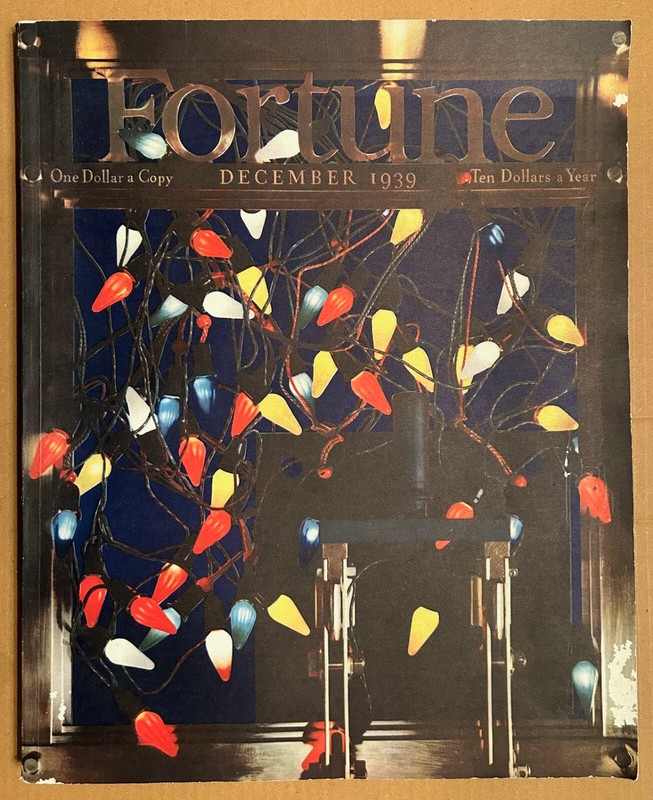 FORTUNE magazine. Dec. 1939. WWI Photos, Martin Bombers, Trains, Texas