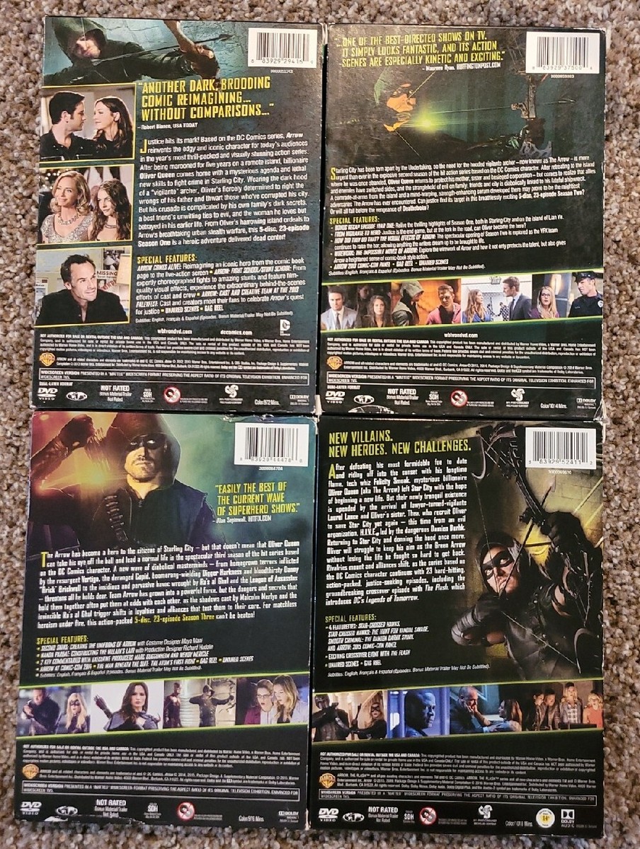 Arrow The Complete Seasons 1 Through 4 Lot DVD | eBay