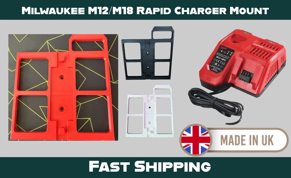 Milwaukee M12 / M18 Rapid Charger Wall Mount