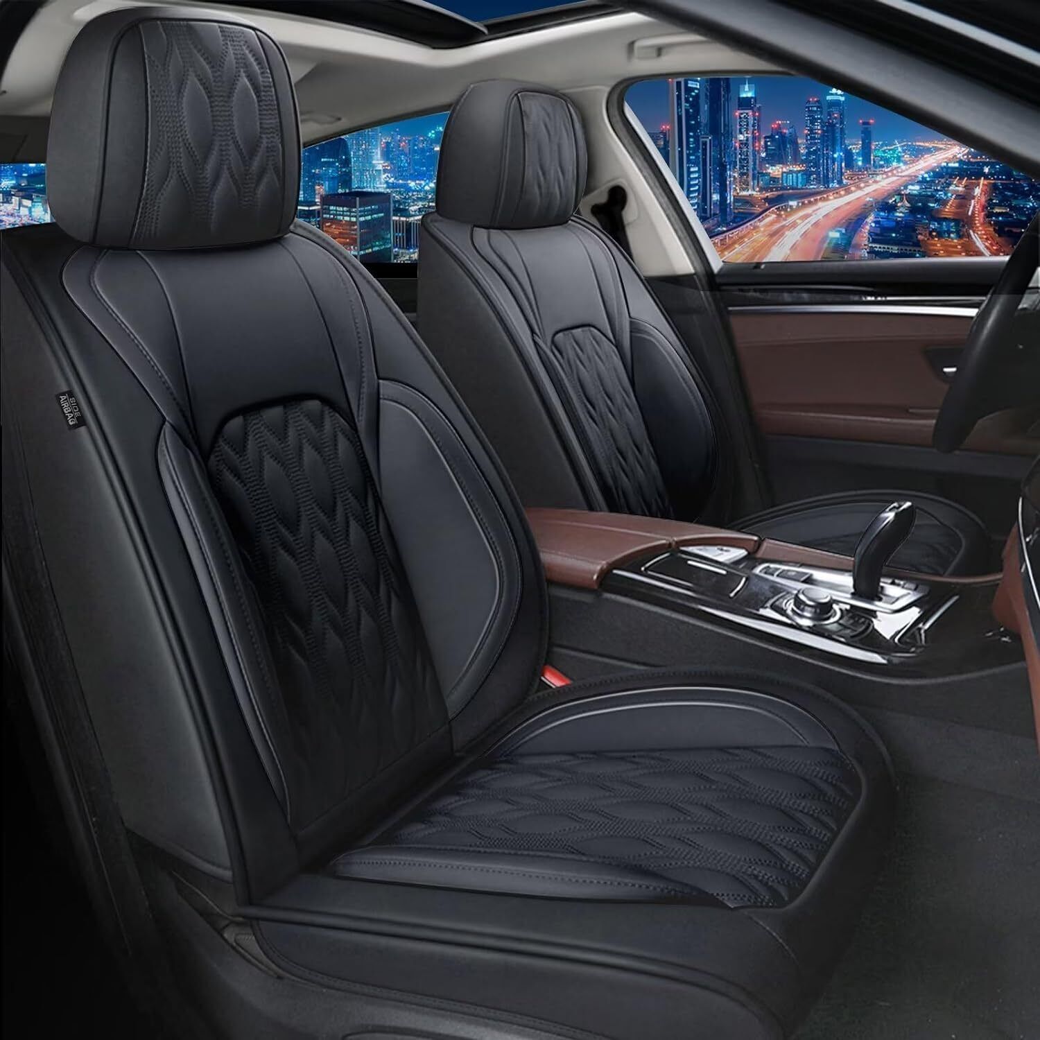 Car Seat Cover PU Leather Pad Full Set For MITSUBISHI Outlander Sport 2011-2024
