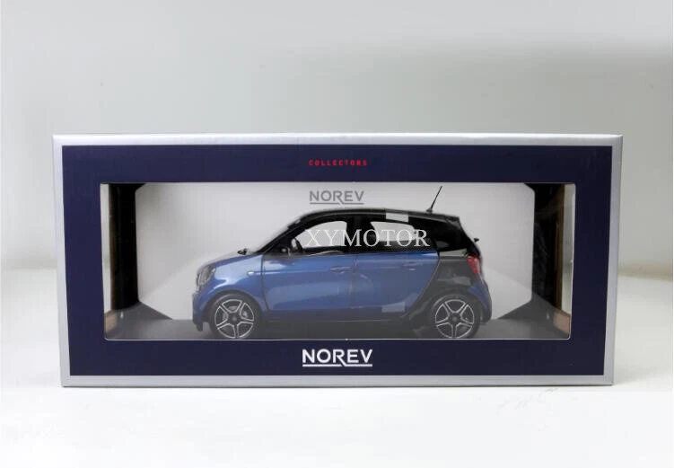 NOREV 1/18 Benz Smart Diecast Model Car Kids Toys Gifts Collection Display Blue - Image 2 of 4