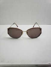Vintage Linda Evans Sans Pareil 131 Sand Half Rim Eyeglass Frames