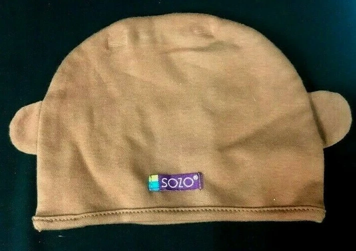 Baby body suit cap set Sozo 6-9 months monkey jungle orange blue one piece hat - Image 2 of 4