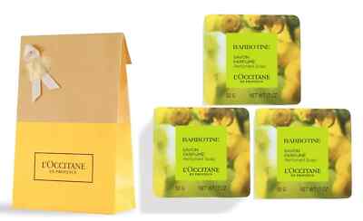 3 PC L'Occitane En Provence BARBOTINE Perfumed Soap 3 X 1.7 OZ. NIB