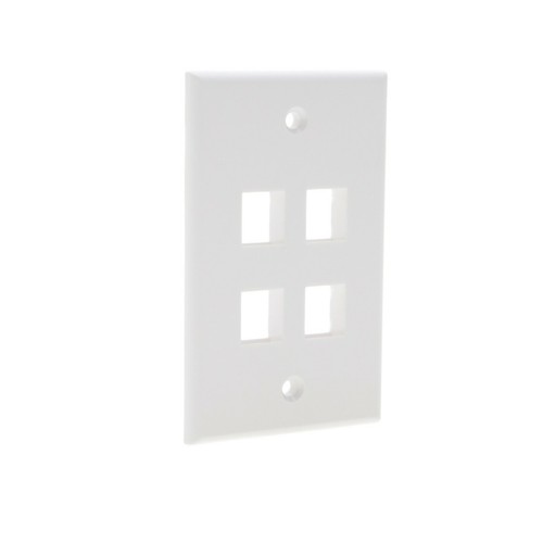 Wandplatte RJ-45 für Keystone Buchse 1 Port 2 Port 3 Port 4 Port 6 Port - SET - Bild 12 von 22