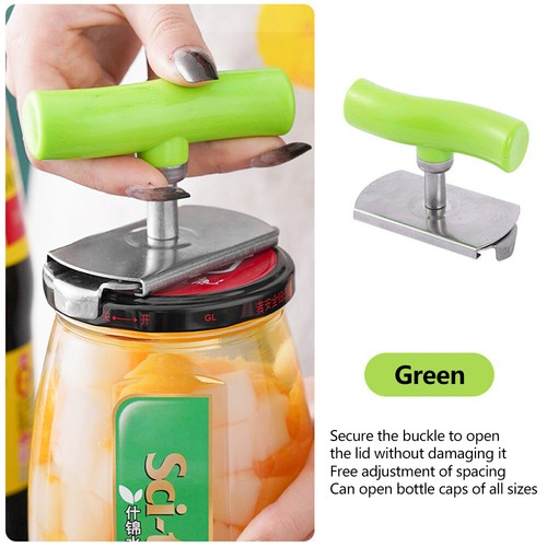 Can Opener Adjustable Jar Lid Bottle Remover Stainless Steel Twist Off Grip Tool - Picture 12 of 17