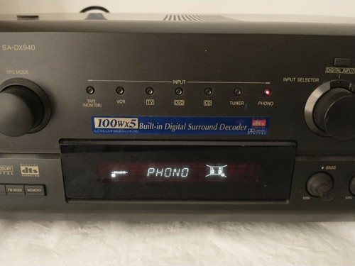 TECHNICS SA-DX940 SURROUND SOUND RECEIVER HOME AUDIO AMP TURNS ON AS-IS/PARTS - Picture 12 of 12
