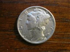 1945 P "Mercury" Liberty Dime VF/XF+