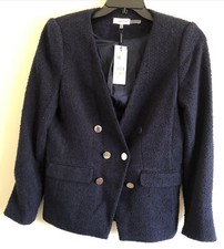 Calvin Klein Women's Double-Breasted Textured Blazer
