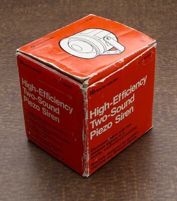 Vintage Radio Shack Two Sound Piezo Alarm Siren 49-487