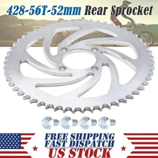 Rear Sprocket 56 Teeth 56T For 428 Chain 110cc 125cc 150cc Dirt Pit Bikes Taotao