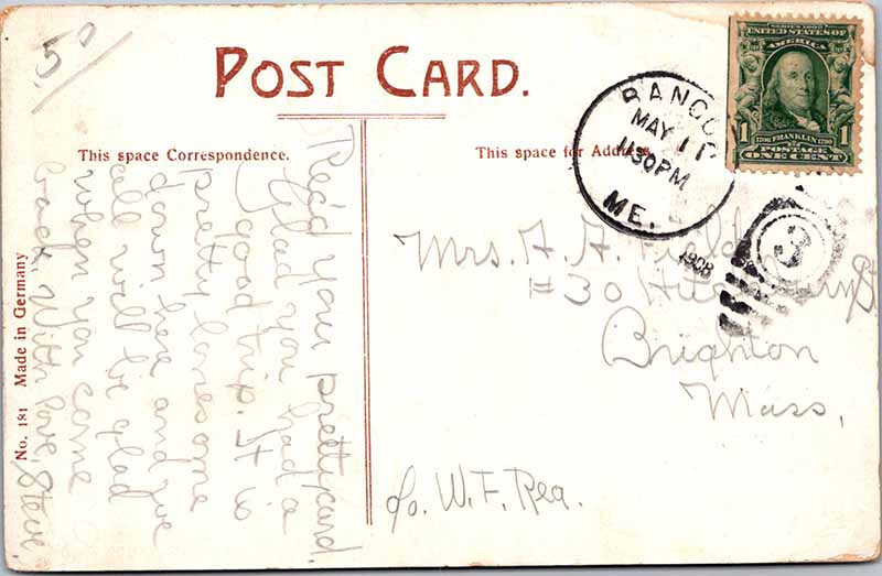 Postcard CASINO SCENE Brunswick Maine ME 10/19 AK6599 eBay