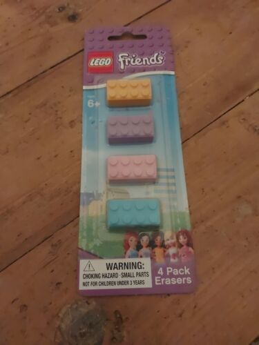 Lego Friends Erasers - Pack Of 4 Various Colours - Zdjęcie 1 z 2