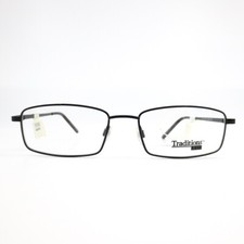 Traditions T 22 Col. 90 Black Rectangular Full Rim Eyeglasses 53-18 135 mm