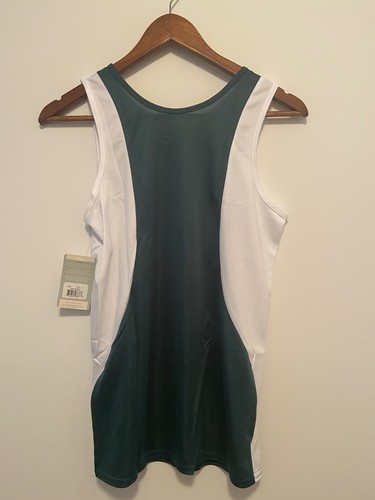 NWT!! WOMEN'S NEW BALANCE VAULT SINGLET - GREEN / WHITE - F506 DGN - Picture 5 of 7