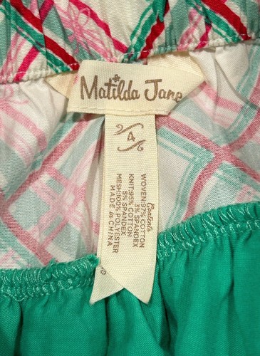Matilda Jane Girl On The Go Skirt Wonderment Bow Tiered Tulle Ruffle Girl Size 4 - Picture 8 of 10