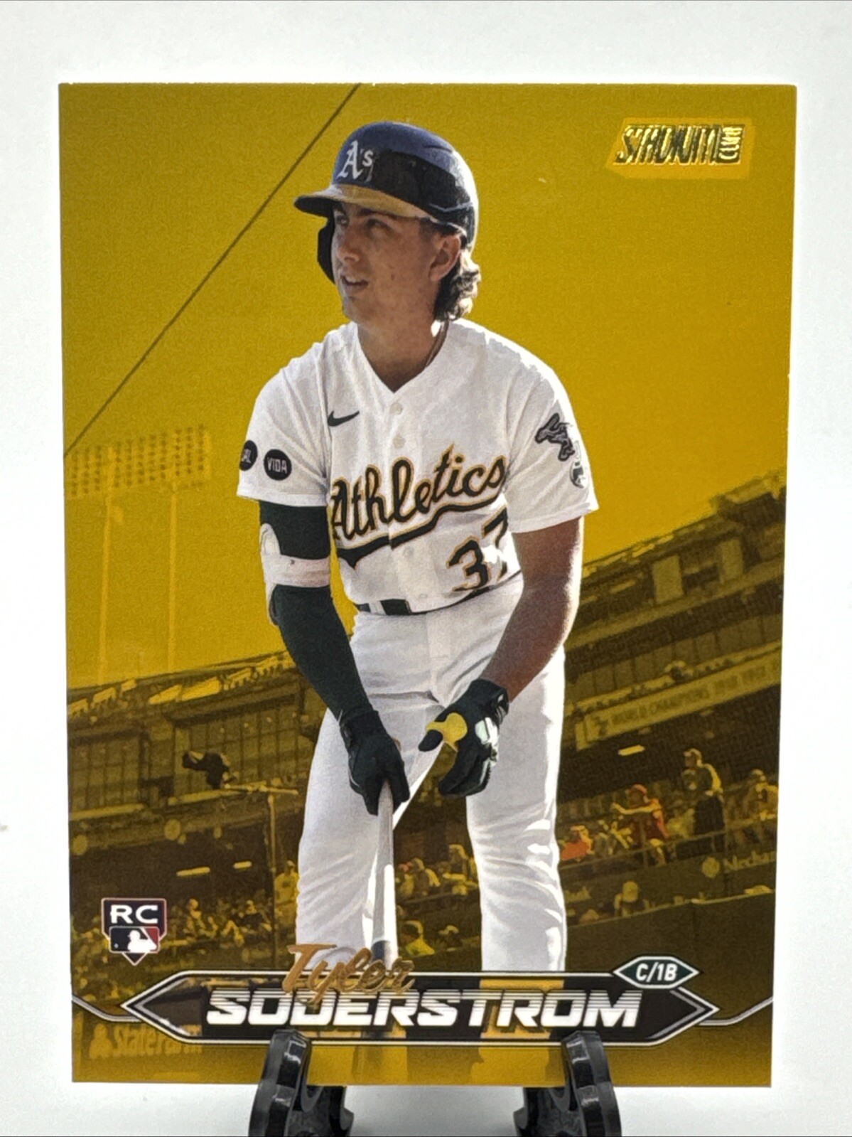 2024 Topps Stadium Club - TYLER SODERSTROM - ROOKIE GOLD FOIL Athletics #215