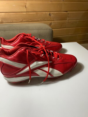 Reebok 16 US Leather Baseball Metal Cleat Shoe MLB Authentic Lace-up  RB 410 KTS Reebok Mens Size 16 Baseball MLB Cleats Authentic Collection  main image 3