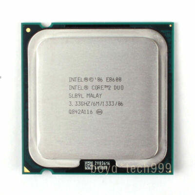 INTEL CORE 2 DUO E8600 PROCESSOR 3.33GHZ/6M/1333 (SLB9L) LGA 775 CPU