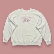 Vtg Grandma Sweatshirt Crewneck Pullover Best Grandma 80s Raglan Womens Large